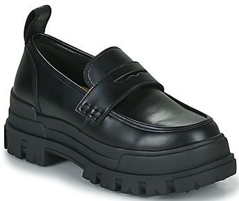 Instappers - Aspha - Effen - Imitatieleer - Blokhak - Slip-on