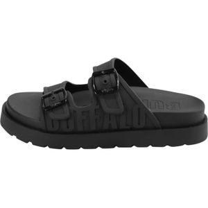 Eve Sol - Badslippers - Zwart - Veganistisch - Lichtgewicht Ontwerp