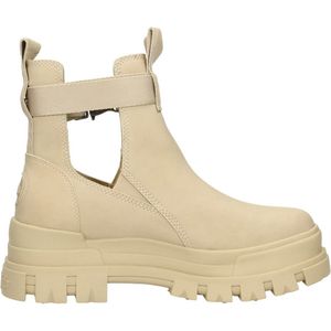 Buffalo Aspha COA Vegan Enkellaarsjes Plat - beige