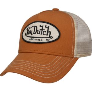 Von Dutch Originals Trucker Cap Baker White/Green, oranje, Eén maat