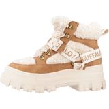 Buffalo - Aspha Combat Mid Warm - Veterboots - Zwart - Imitatieleer - Teddystof