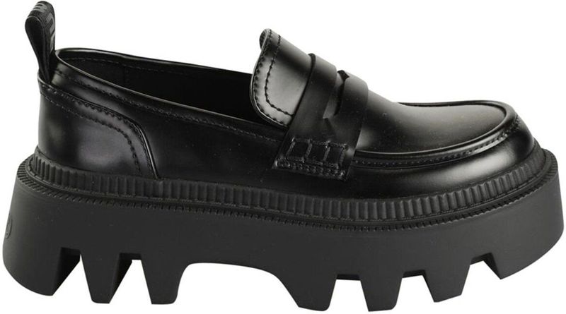 Buffalo - Flora Loafer - Vegan - Zwart - Imitatieleer - Dikke Zool
