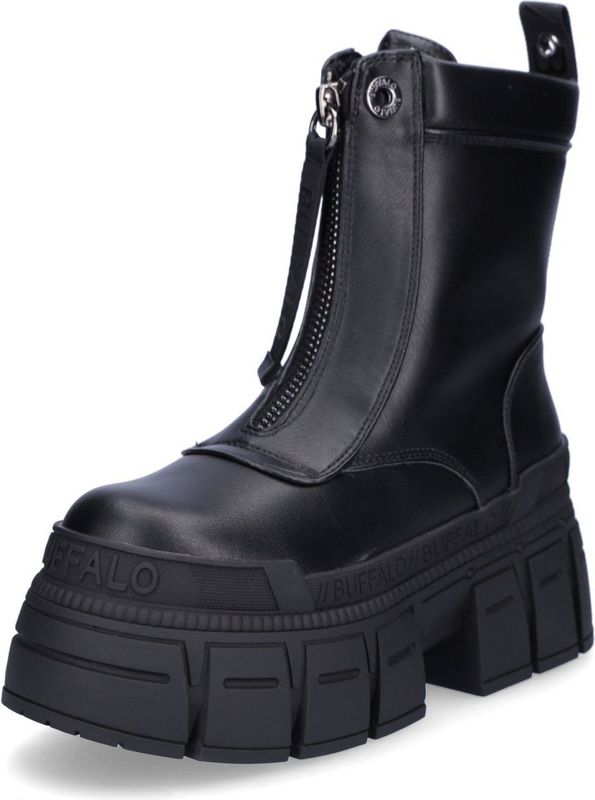 Buffalo - Gospher Zip - Laarzen - Zwart - Dames - Kunstleder