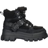 Buffalo - Aspha Com Mid Warm - Veterboot - Zwart - Vegan - Teddystof