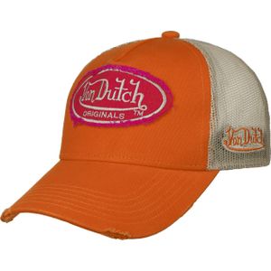 Von Dutch Kalmar Trucker Cap Basecap Baseball Cap Truckercap Mesh Cap (One Size - oranje), oranje