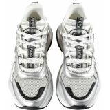 Sneakers - Color-Blocking - Imitatieleer, Mesh - Middelhoge Hak