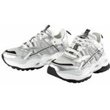 Sneakers - Color-Blocking - Imitatieleer, Mesh - Middelhoge Hak