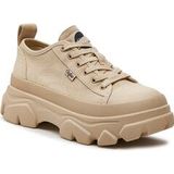 Buffalo - Cade Lace Up Lo - Dameschoenen - Zwart - Textiel