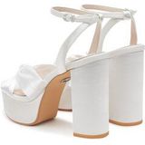 Damen Komfort Sandalen Kya Bow Hochzeit 1291547 Weiß  Ivory ... 41