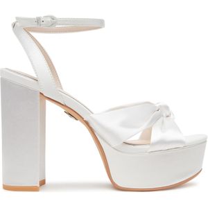 Damen Komfort Sandalen Kya Bow Hochzeit 1291547 Weiß  Ivory ... 41