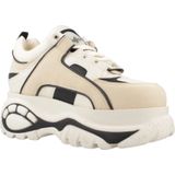 Sneakers - Color-Blocking - Imitatieleer - Met Plateau