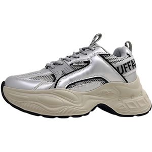 Merk - Model - Sneakers - Color-Blocking - Imitatieleder, Mesh