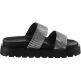 Buffalo - Raya TSS Spark - Slippers - Zwart/Zilver - Vegan Textiel