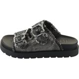 Buffalo - Eve Ari Spark - Vrouwenslippers - Zwart/Grijs - Vegan Leer
