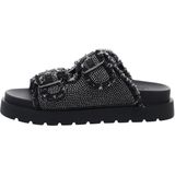 Buffalo - Eve Ari Spark - Vrouwenslippers - Zwart/Grijs - Vegan Leer