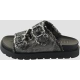 Buffalo - Eve Ari Spark - Vrouwenslippers - Zwart/Grijs - Vegan Leer