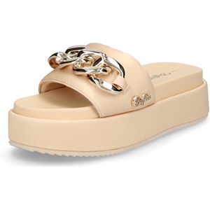 BUFFALO Muiltjes  beige / goud