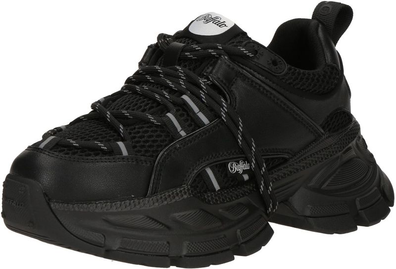 Buffalo - Saturn Lace - Sneakers - Zwart - Vegan Nappa en Mesh