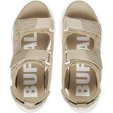 Sandaal - Imitatieleder - Effen - Klittenbandsluiting - Open Toe - Middelhoge Hak