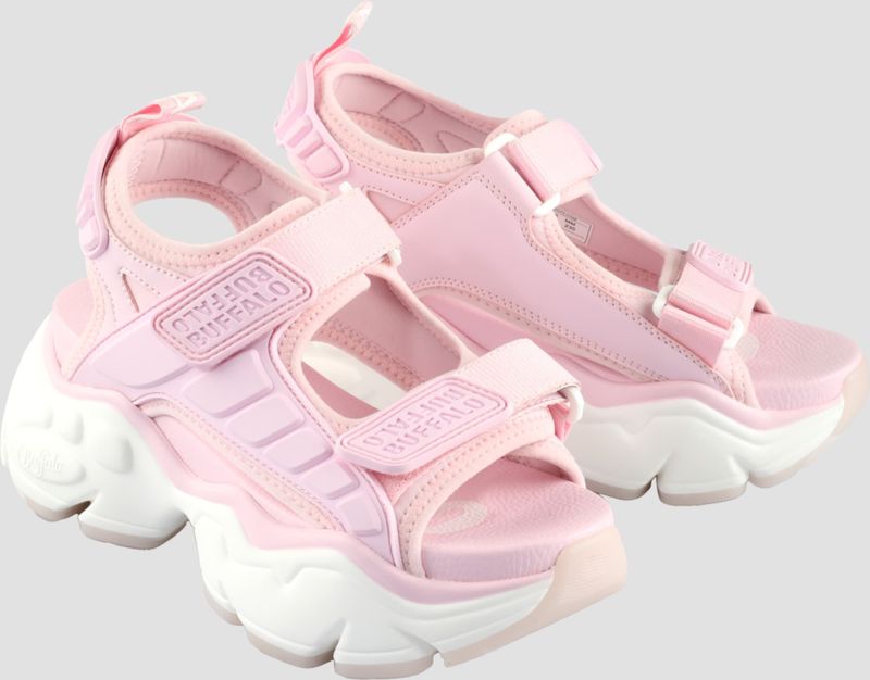 Wandelsandalen - BINARY TRACK - Imitatieleder - Effen - Klittenbandsluiting