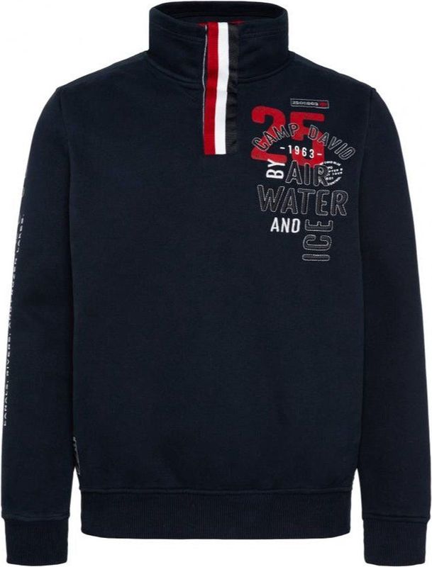 Camp David - Sweatshirt - Troyerkraag - Heren