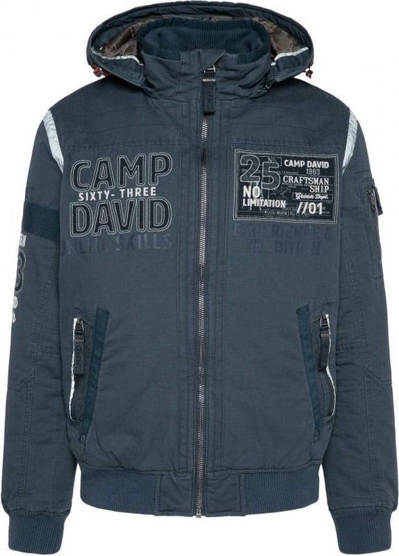 Camp David - Gewatteerde Jas - Regular Fit - Heren - Koudere Dagen