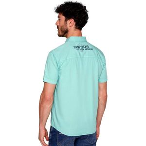 CAMP DAVID Overhemd  navy / jade groen