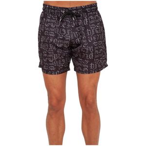 Philipp Plein, Heren, Badkleding, Zwart, Maat: 2XL Poliester,