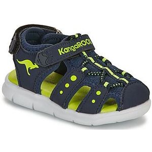KangaROOS Unisex K-mini sandalen voor kinderen, Dark Navy Lime 4054, 22 EU