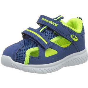 KangaROOS Ki-rock Lite V Sneakers voor kinderen, uniseks, Blauw Navy Neon Yellow 4137, 28 EU