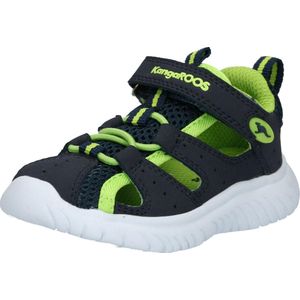 KangaROOS Ki-Rock Lite Ev Sneakers voor kinderen, uniseks, Dark Navy Lime 4054, 28 EU