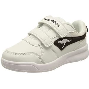 KangaROOS K-ICO V Sneakers voor kinderen, uniseks, White Jet Black, 30 EU