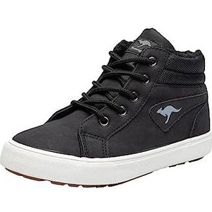 KangaROOS Kavu X high-top kindersneaker unisex zwart gevoerde winterschoenen