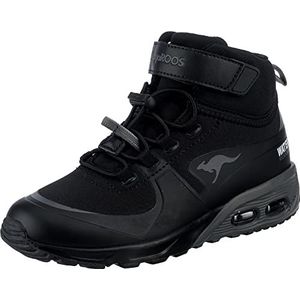 KangaROOS KX-Hydro Uniseks-kind Sneaker, Jet Black Steel Grey, 28 EU
