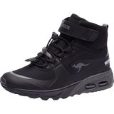 KangaROOS Kx-Hydro Sneakers - Jet Black Steel Grey - Hakkussen - Waterafstoting - Snelle Kant