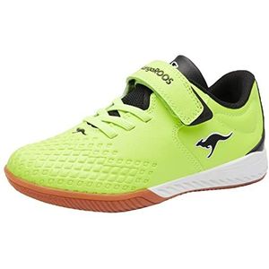 KangaROOS K5-Comb Ev sneakers voor kinderen, uniseks, Neon Yellow Jet Black, 30 EU