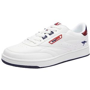 KangaROOS Unisex Rc-Pledge sneakers, Wit K rood, 46 EU