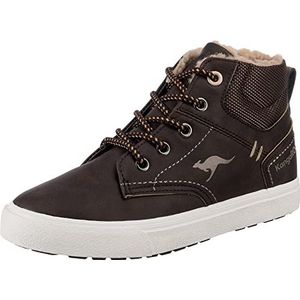 KangaROOS Kavu X Sneakers voor kinderen, uniseks, Dk Brown Sand, 25 EU