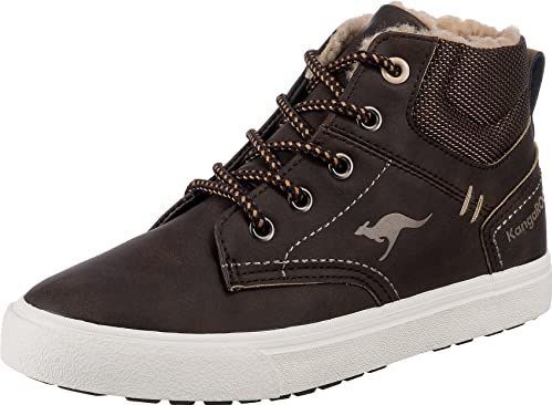 KangaROOS Kavu X Sneakers voor kinderen, uniseks, Dk Brown Sand, 25 EU
