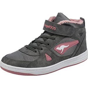 KangaROOS - K-CP Kalley II EV - Hoge Unisex Kindersneaker - Grijs - Warme Voering