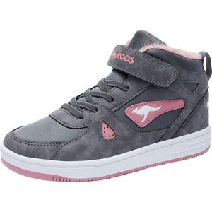 KangaROOS - K-CP Kalley II EV - Hoge Unisex Kindersneaker - Grijs - Warme Voering