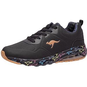 KangaROOS K-air Ora Multi Unisex Sneakers, Zwart/Veelkleurig