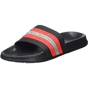 KangaROOS Uniseks Kangaslide Kids sandalen, Jet Black Red, 33 EU