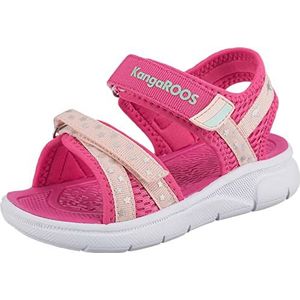 KangaROOS Unisex K-es Finja Sandalen voor kinderen, Daisy Pink Frost Pink, 28 EU