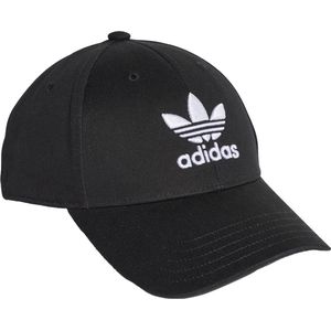 Adidas Originals Trefoil Honkbalpet - Unisex - Zwart - Volwassenen (M/L)