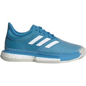 adidas Performance Sole Court Boost Clay Tennisschoenen Mannen blauw 36