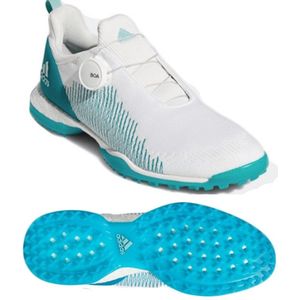 Adidas - Forgefiber BOA - Dames Golfschoen - Wit/blauw - Maat 42