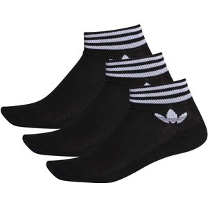 adidas Originals Trefoil Enkelsokken - Zwart - Set van 3 Paar