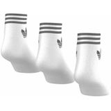 adidas Originals Trefoil Enkelsokken - Zwart - Set van 3 Paar