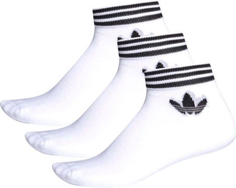 adidas Originals Trefoil Enkelsokken - Zwart - Set van 3 Paar
